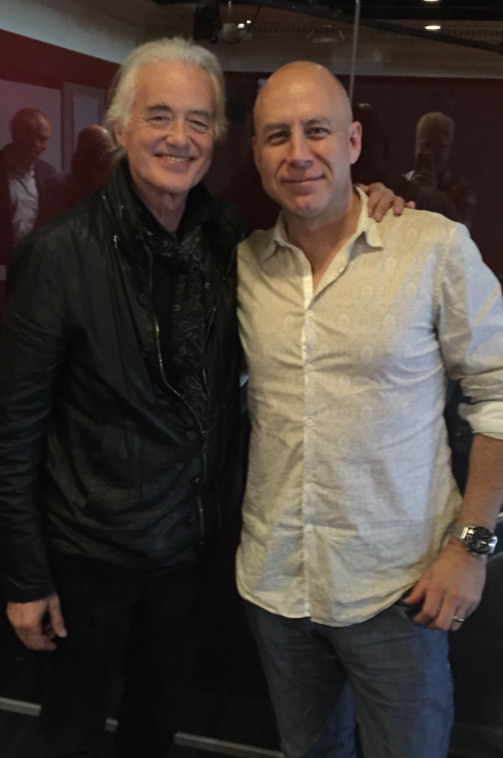 Steve and Led Zeppelin guitar legend Jimmy Page