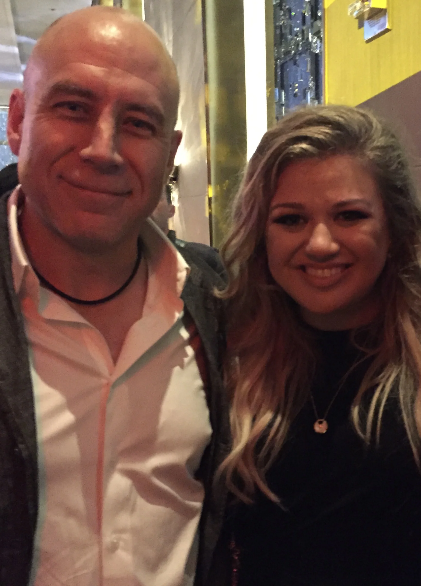 Steve and Kelly Clarkson at the New York premiere of her new album (September 2017).
