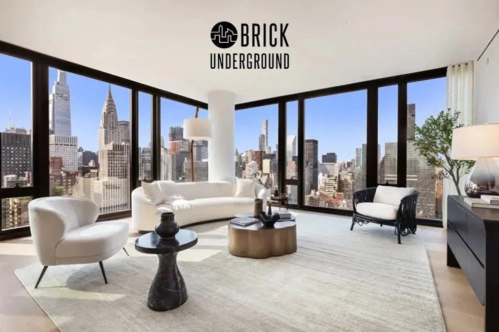 BRICK UNDERGROUND: Walls of glass: How to decorate a NYC apartment with floor-to-ceiling windows