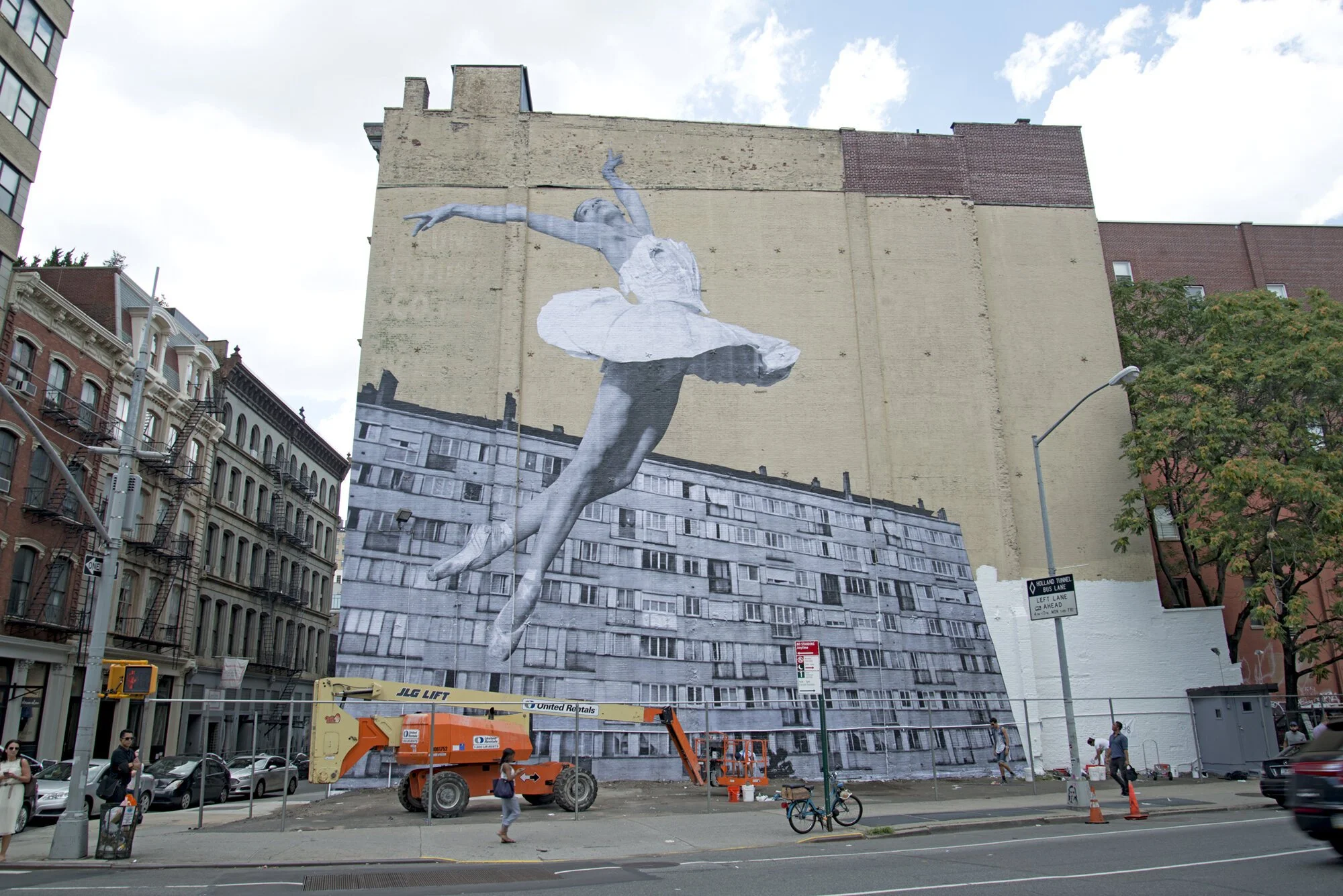 ARTNET: Street Artist JR Installs 75-Foot Ballerina Photo in Tribeca