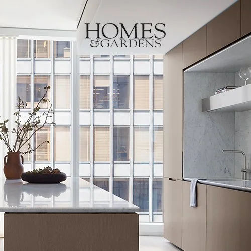 HOMES &amp; GARDENS: How do you hide a kitchen fridge so it looks chic but is still functional?