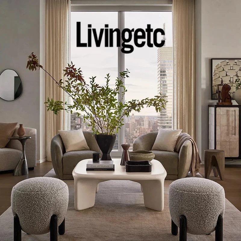 LIVINGETC: Up High in a Norman Foster-Designed Tower, frenchCALIFORNIA Created a Hotel-Inspired Apartment for a Globe-Trotting Couple