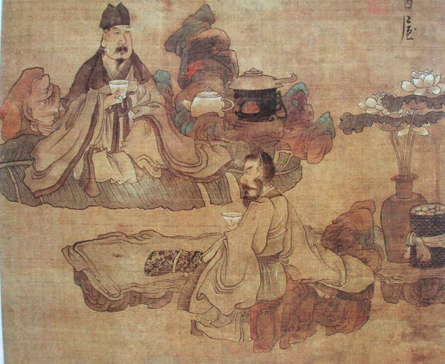 Tea Time, by Chen Hongshou (Ming Dynasty)