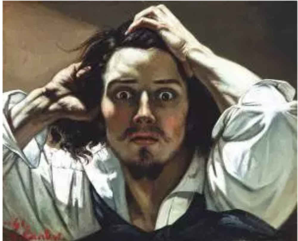 Gustave Courbet , Desperation , 1843