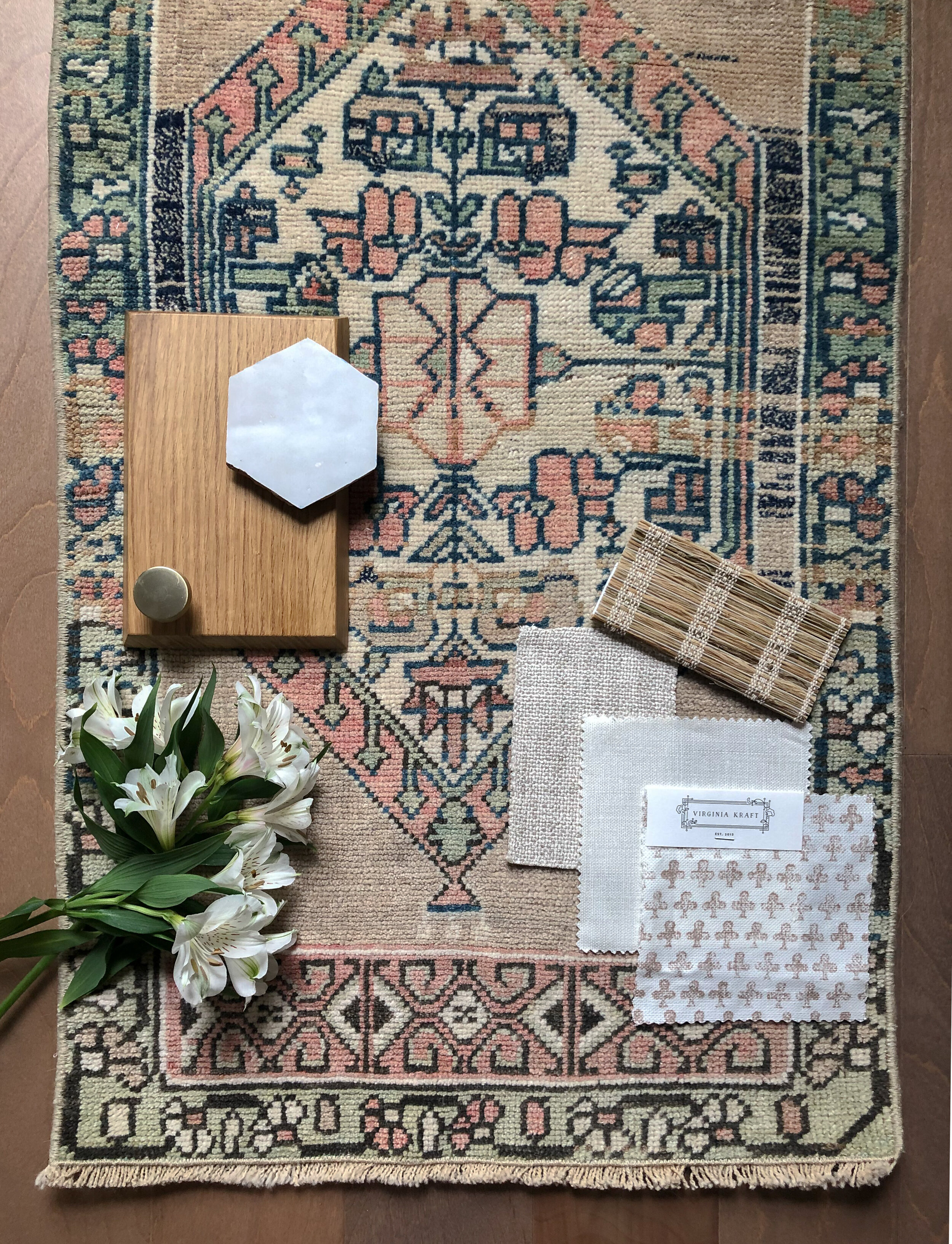 Room Design Scheme Showcases Rug