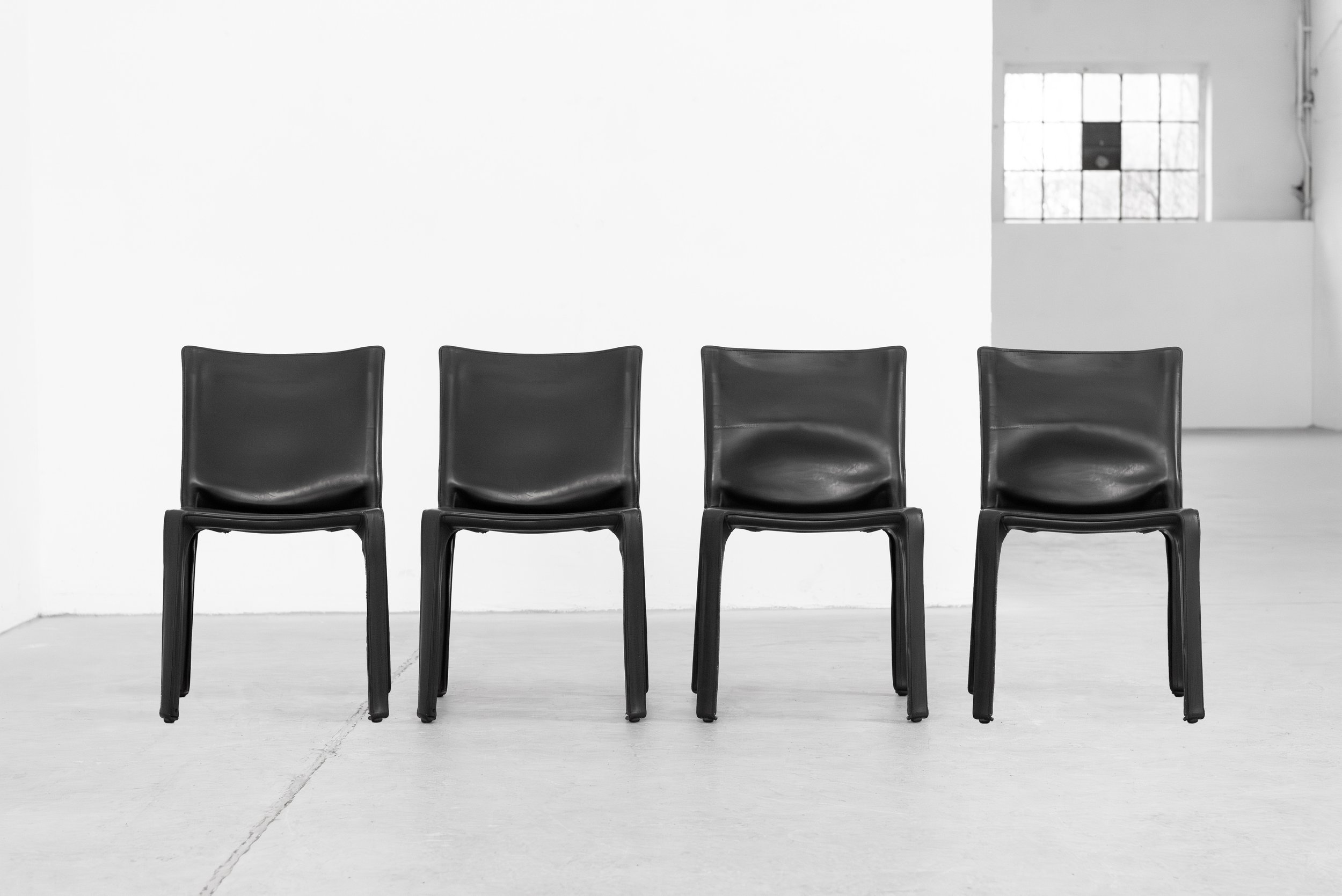 Set Cab Chairs Modell 412 von Mario Bellini für Cassina, Italien 1977