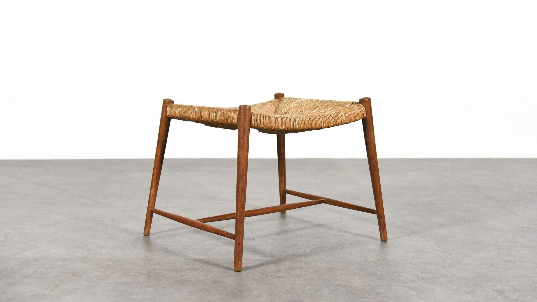 "Meisterkreis" Teak Hocker von Sigune Daläge 1958