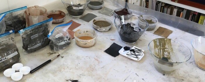 processing the pigments
