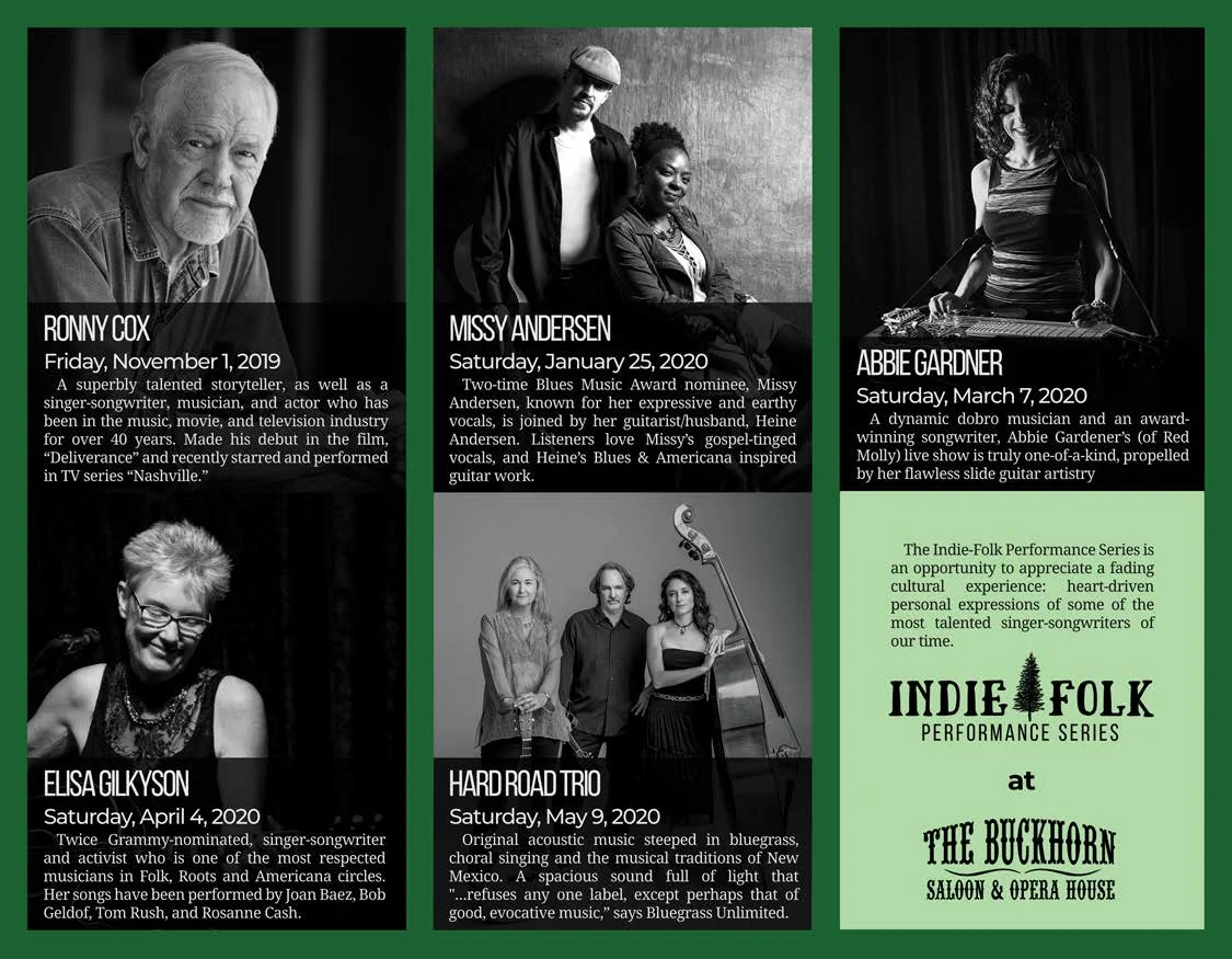 2019/20 Indie Folk Performance Series - Season Passes available now