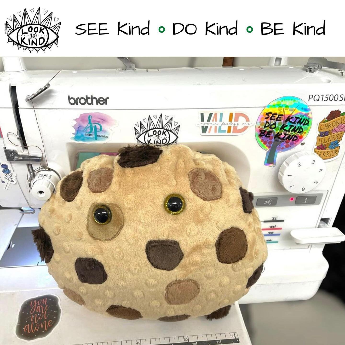 Popped onto Insta and what did I see? I saw this cute little cookie starring at me! And I must say those stickers aren&rsquo;t too shabby!🤣
***
I ❤️ you sticker bling @sensory_pets almost as much as your weighted fluffy goodness!
***
SEE Kind. DO Ki