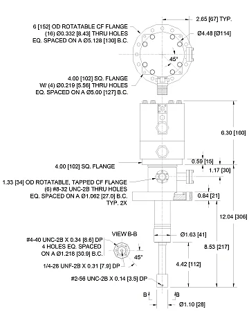 DE-202B True UHV Instrumentation Skirt