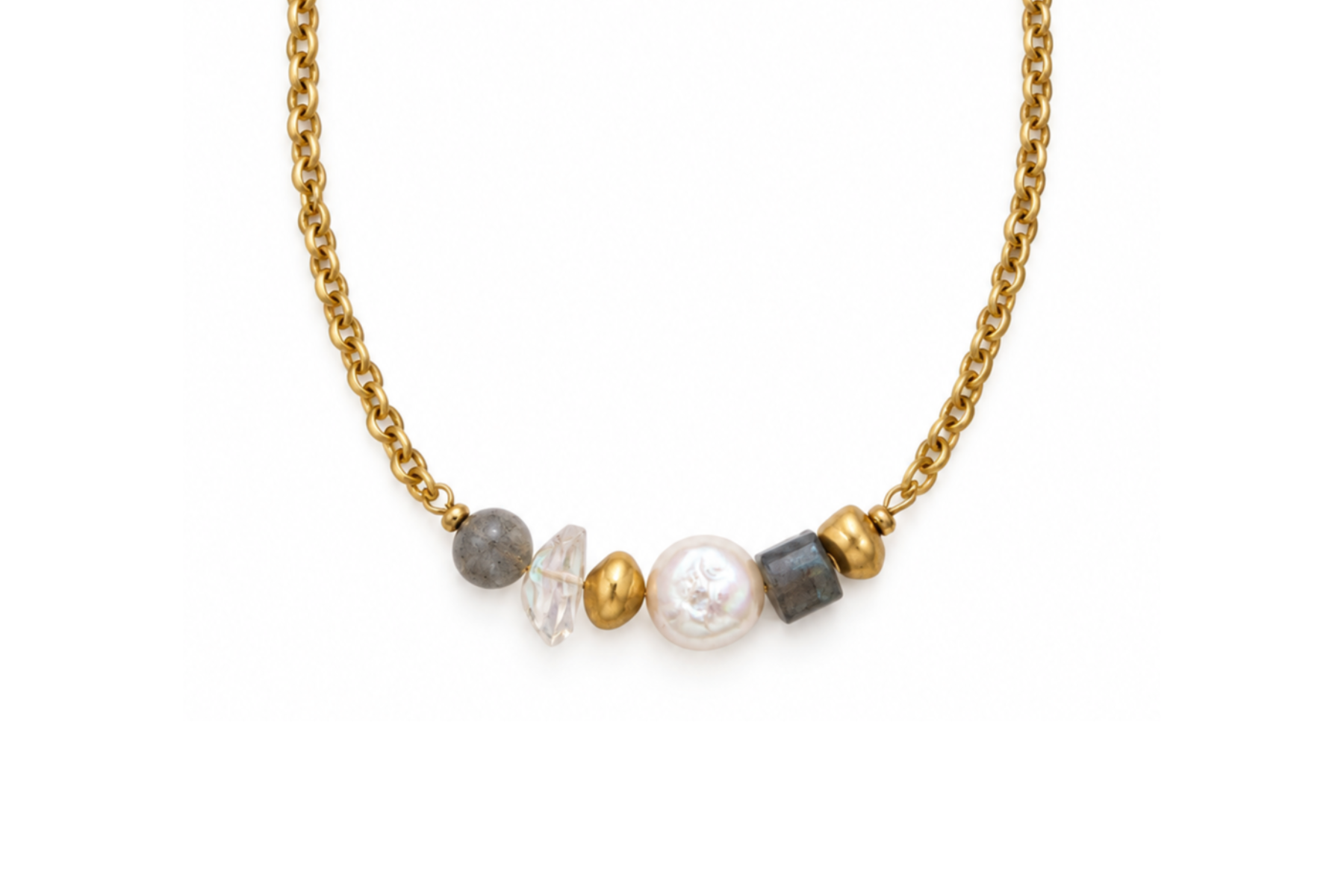 MERIDIAN: PEARL SUNRISE NECKLACE