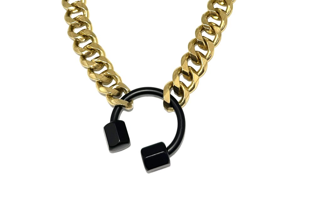 DOUBLE CHAIN OF PROTECTION & SHACKLE CLASP — Rachel Nathan Design