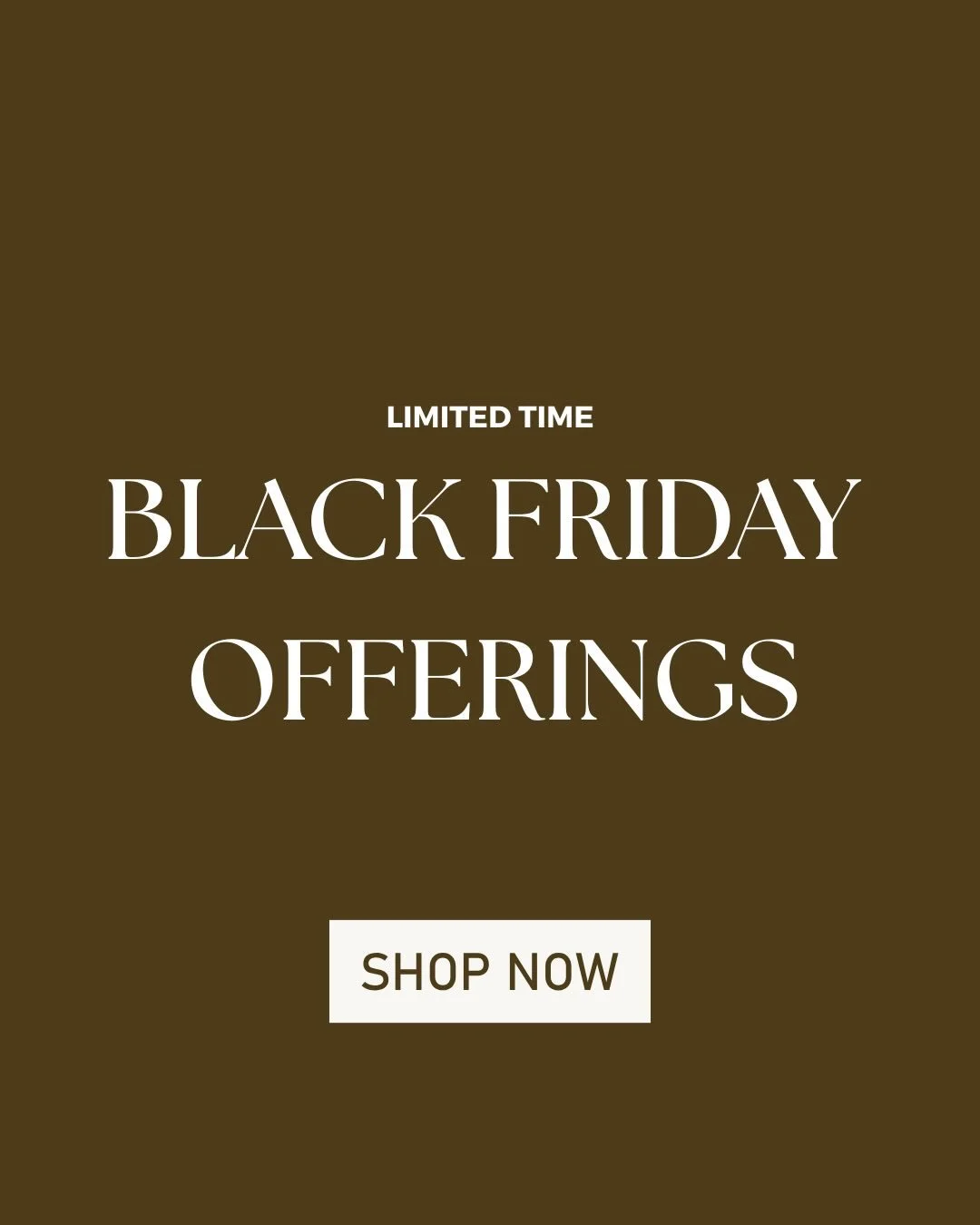 Black Friday is officially here, and we&rsquo;re in the final days to shop our best offers of the year! 20% OFF sitewide + exclusive holiday promotions. If you&rsquo;ve been waiting to collect your favorites, now is the moment.

Reply BLACK FRIDAY to