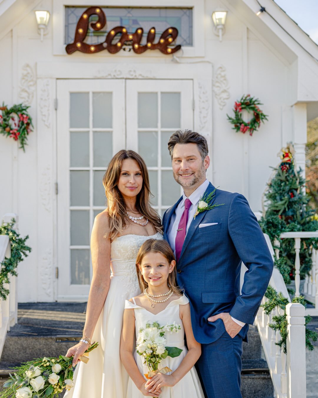 Rachel here! Brian and I said &ldquo;I do&rdquo; with our most important person by our side, Farrah. From the beginning, Farrah has always been part of every decision. Brian asked Farrah for permission when he proposed to me. She was right by his sid