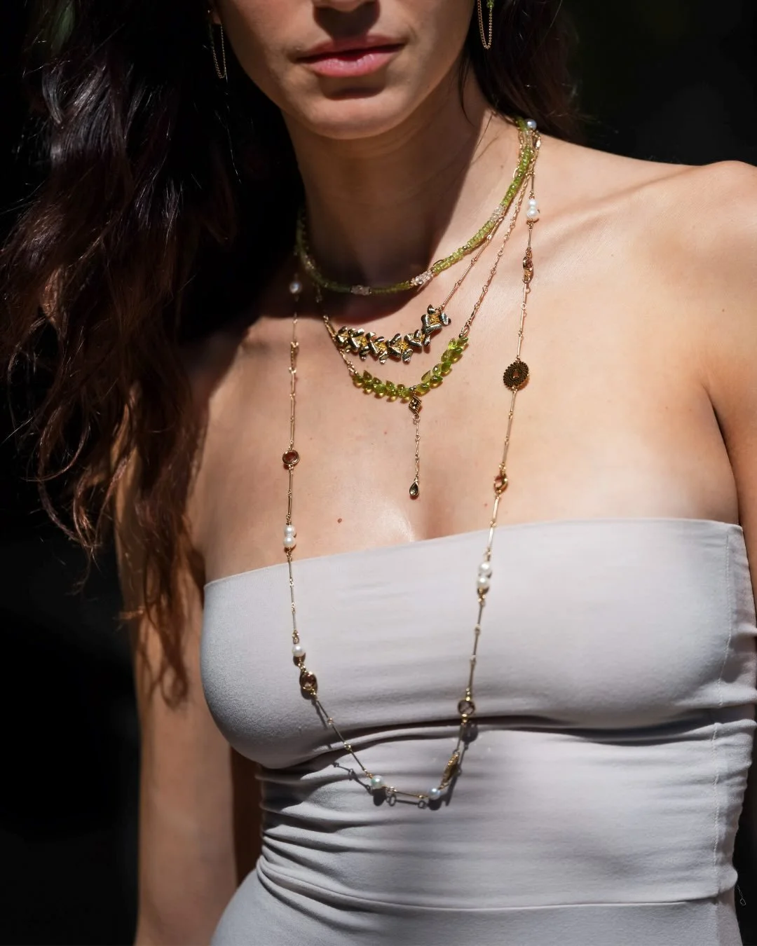 Peridot Petals takes the spotlight&mdash;only 4 left.
An elegant, event-ready statement, perfectly paired with our New Pearl &amp; Gold Halo Wrap Necklace&mdash;designed to wear two ways.

Don&rsquo;t wait&mdash;shop before they&rsquo;re gone-link in