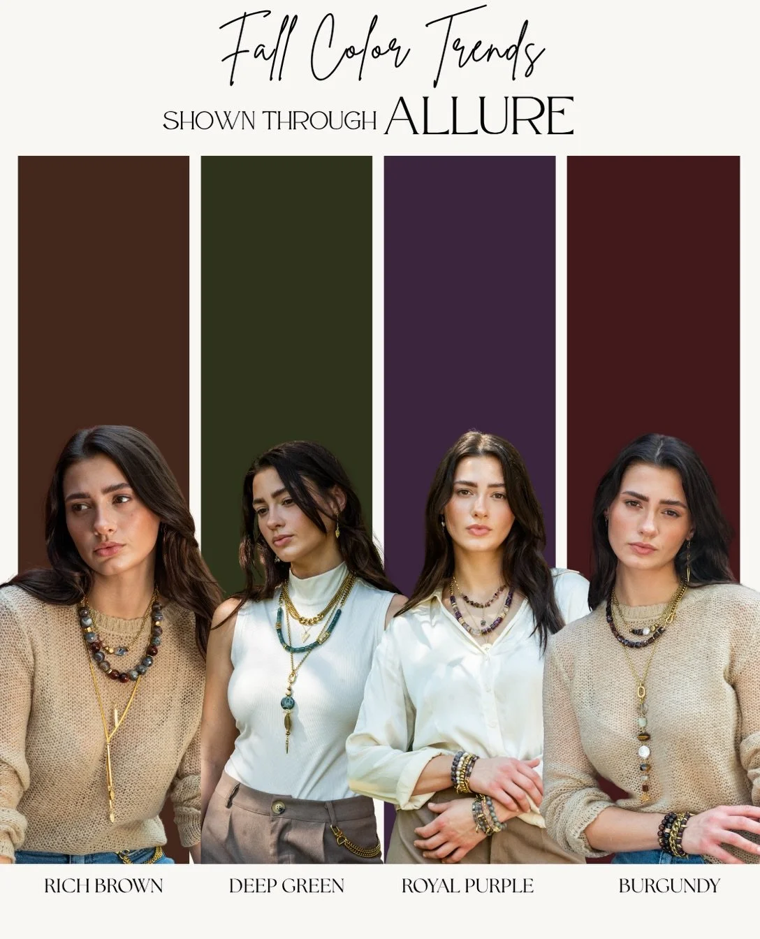 The Color Trends of Fall 2026 Styled Through Allure

Warm, bold, feminine, sophisticated, vibrant, and dramatic- we have everything you need.

A season of rich color&mdash;and statement pieces to match. Shop at the link in bio
#rachelnathanjewelry #f