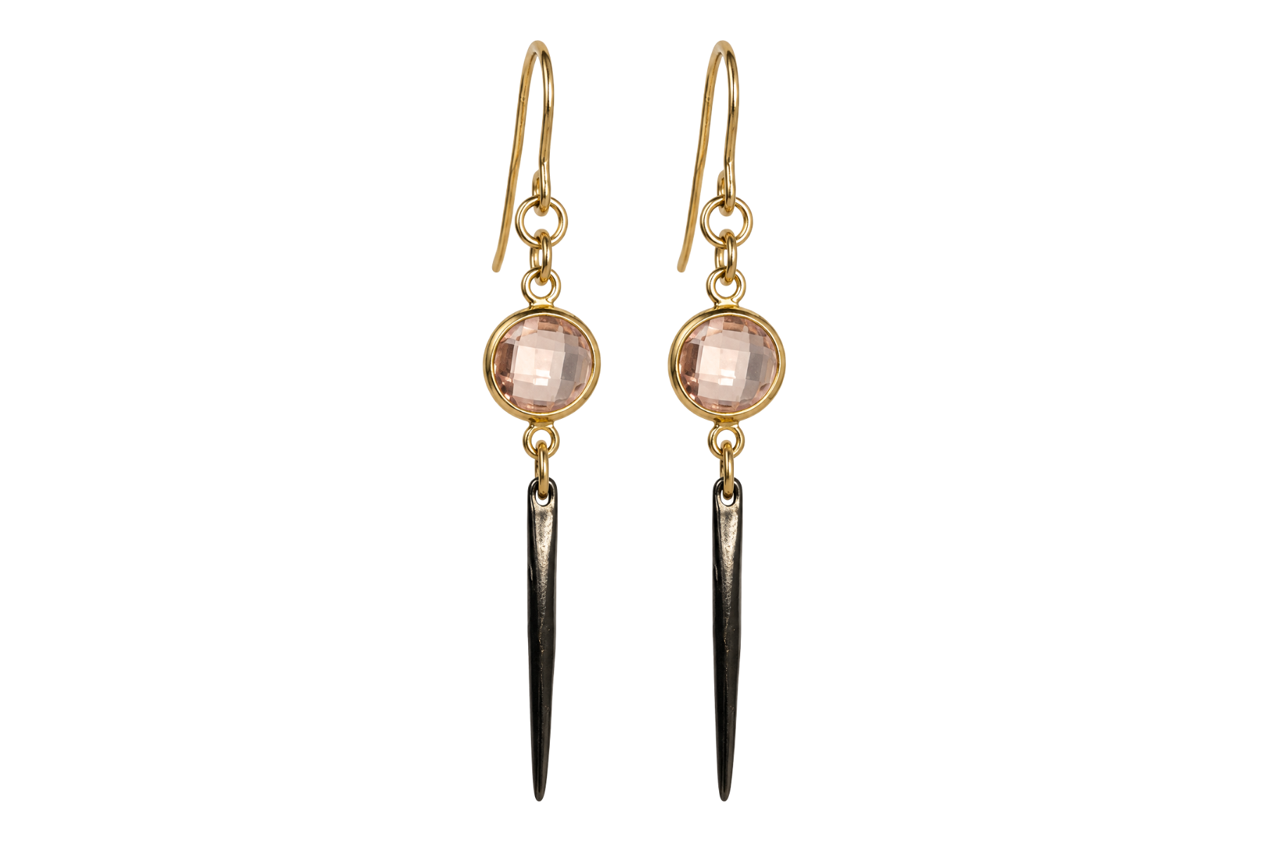 CLASSIC HOOK: BEZEL & BLACK VERMEIL (CHOICE OF BEZEL COLOR)
