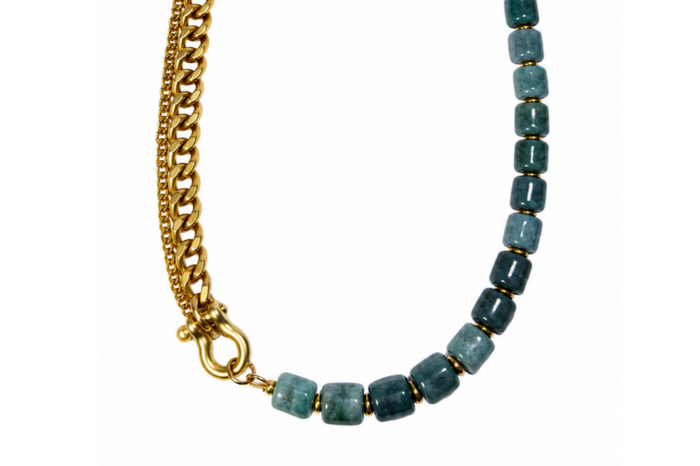 SHACKLE DUO: GUATEMALAN JADE NECKLACE