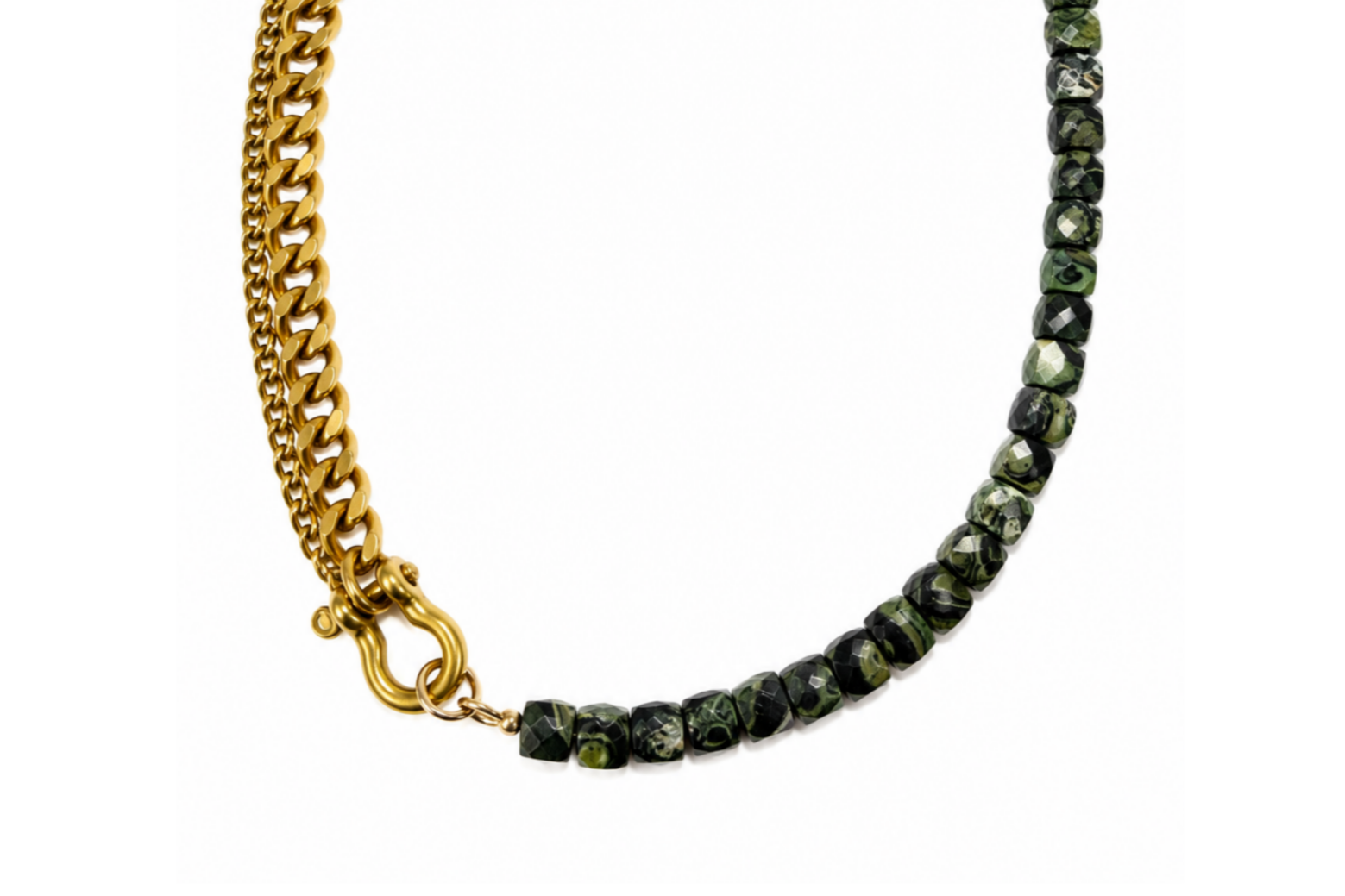 SHACKLE DUO: KAMBABA JASPER NECKLACE