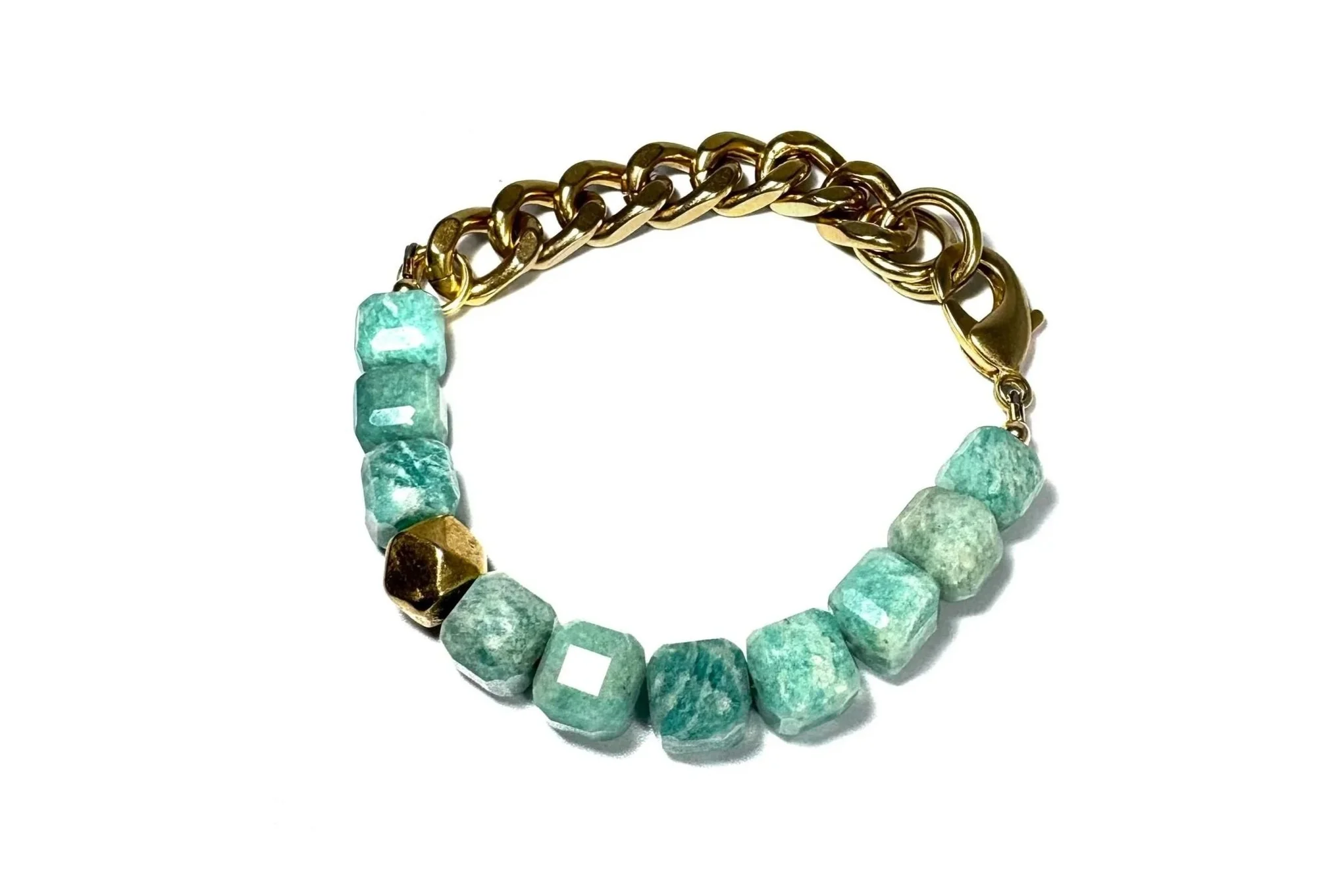 REMIX: AMAZONITE CUBES BRACELET
