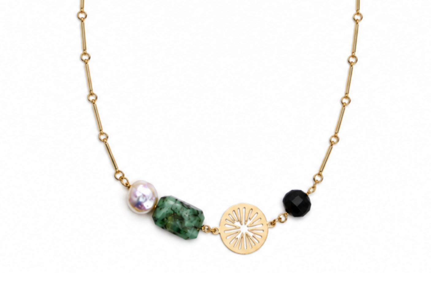 MERIDIAN LUXE: EMERALD FOREST NECKLACE