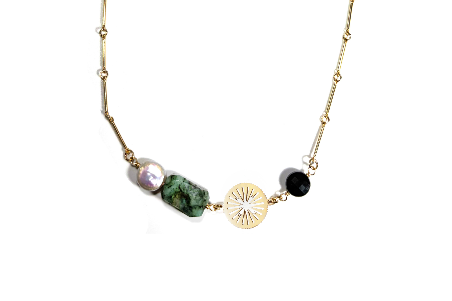 LIGHT & LUXE: EMERALD NECKLACE