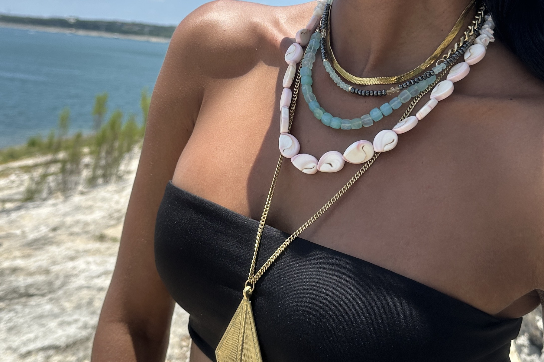 QUEEN CONCH SHELL LEI NECKLACE — Rachel Nathan
