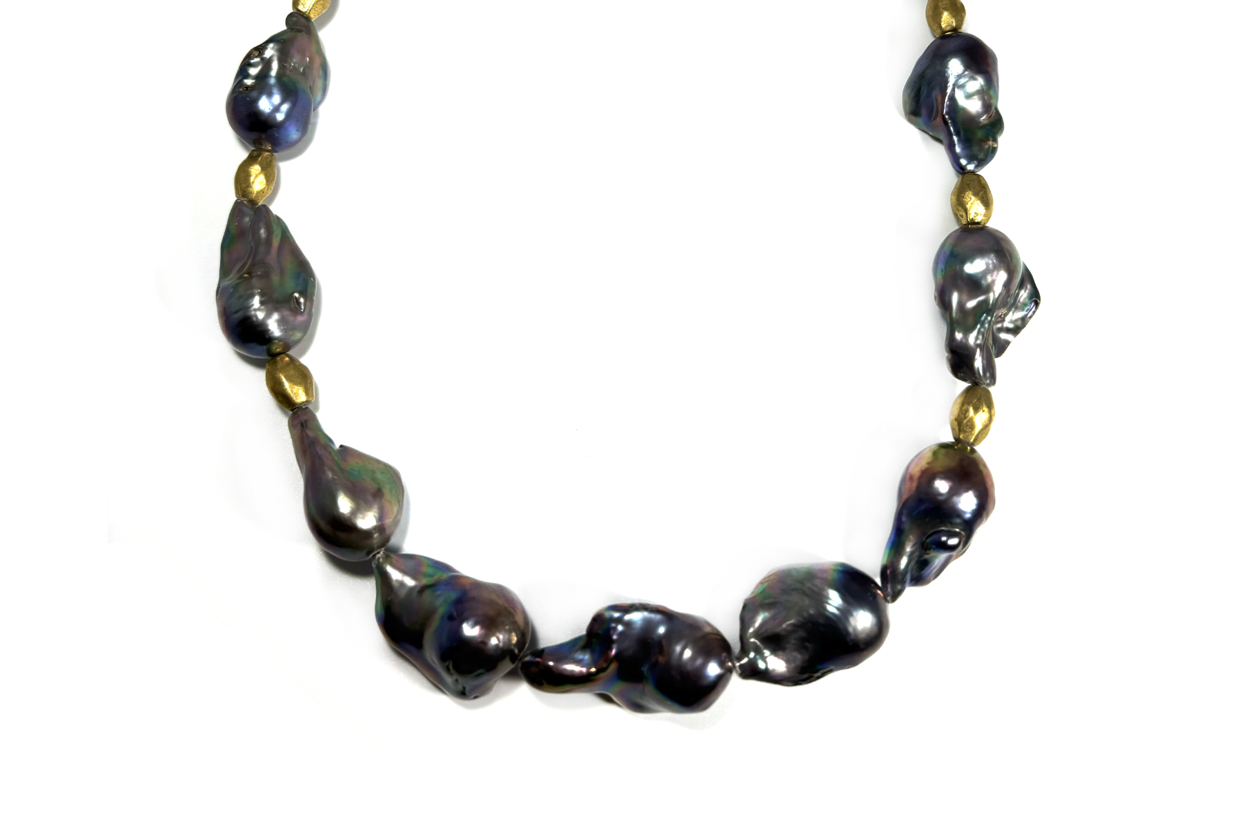 PEACOCK BAROQUE PEARL NECKLACE (LIMITED-EDITION)