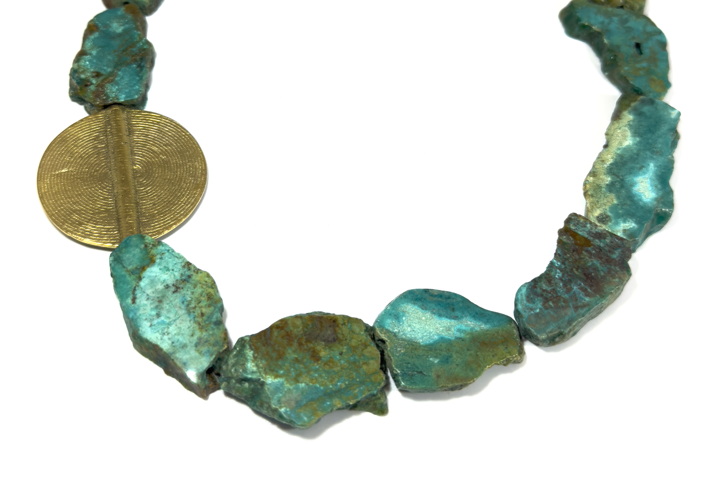 TURQUOISE & BRASS MEDALLION
