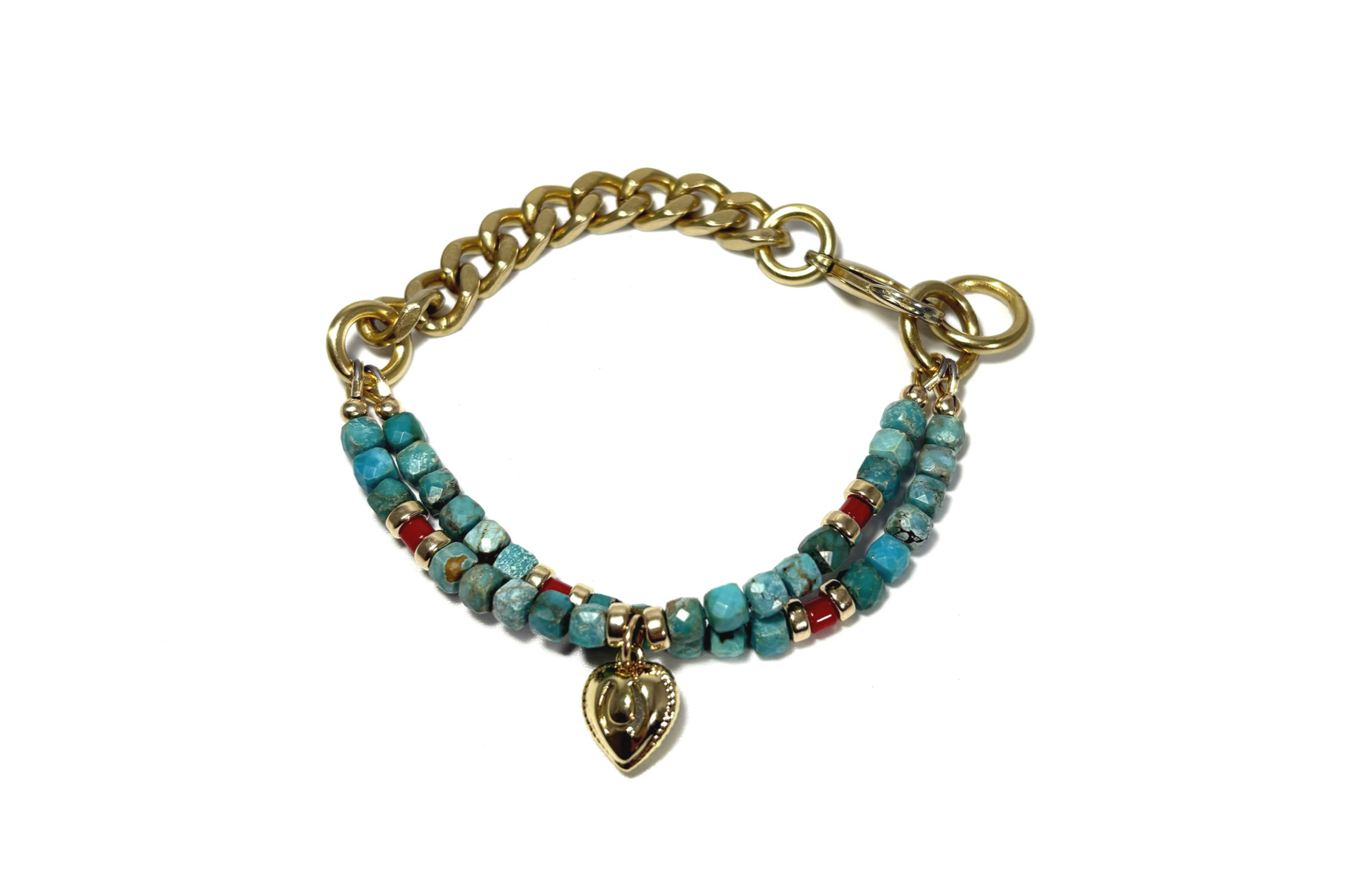 REMIX DUO: MINI TURQUOISE & RED CORAL