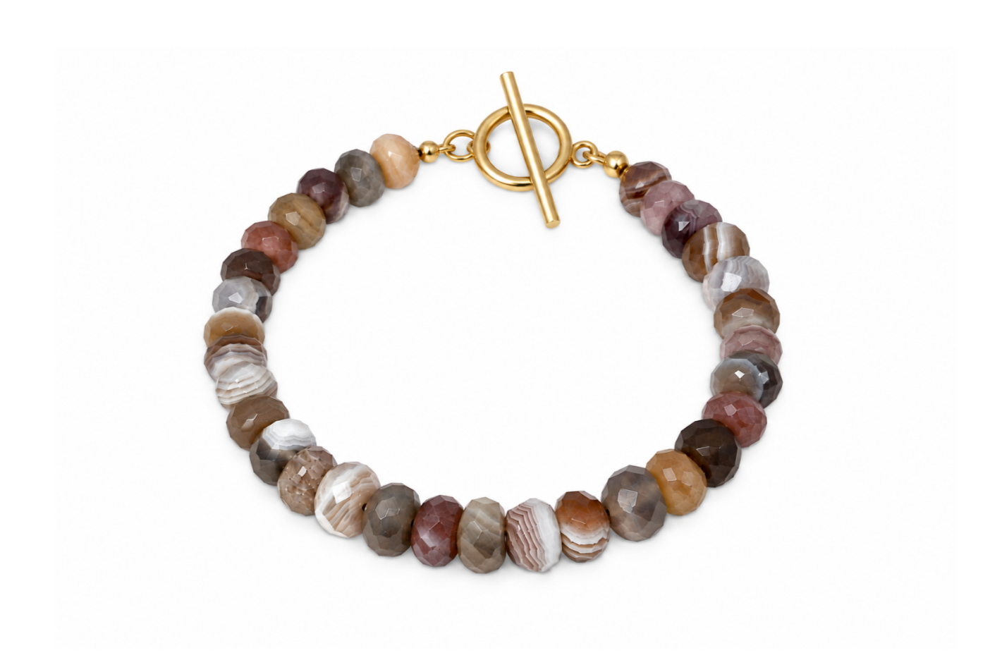 LUXE: BOTSWANA AGATE BRACELET