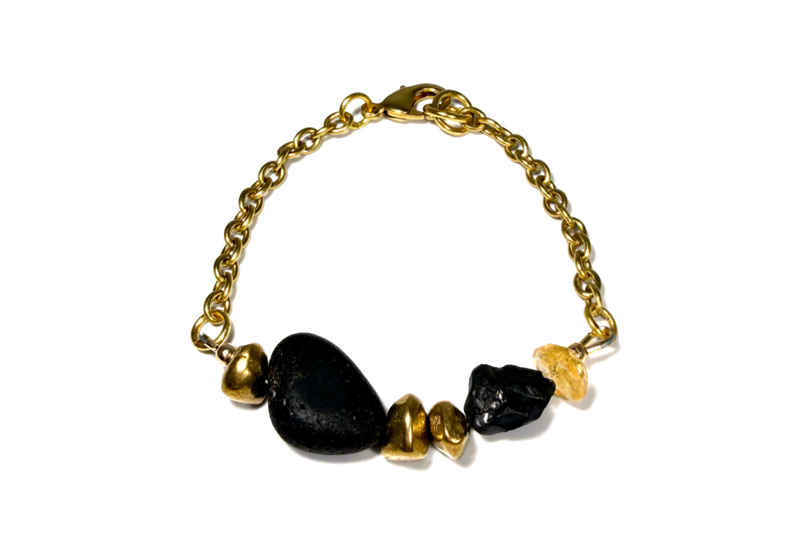 REMIX: MERIDIAN BLACK AQUA STONE BRACELET