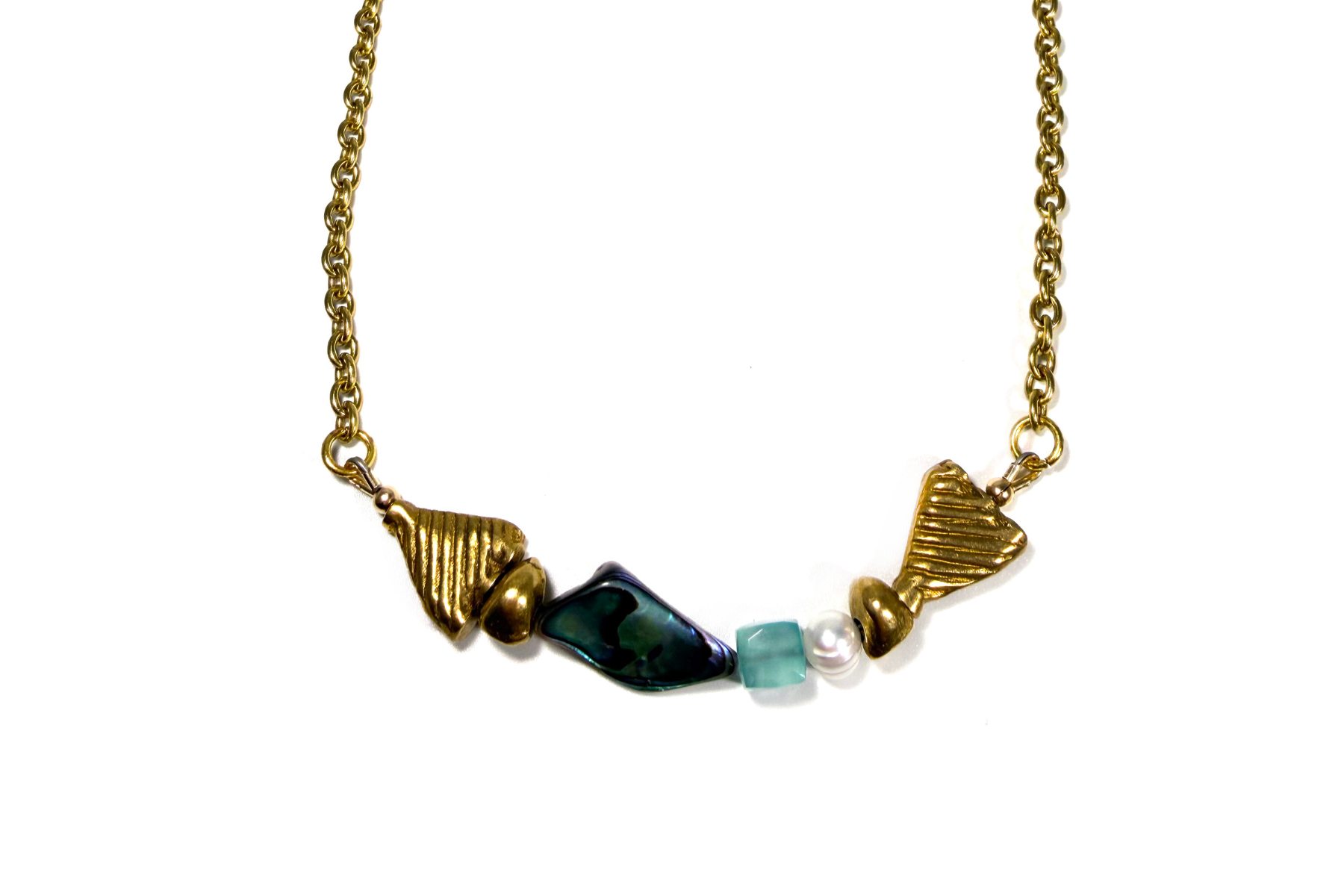 MERIDIAN CATCH: ABALONE NECKLACE