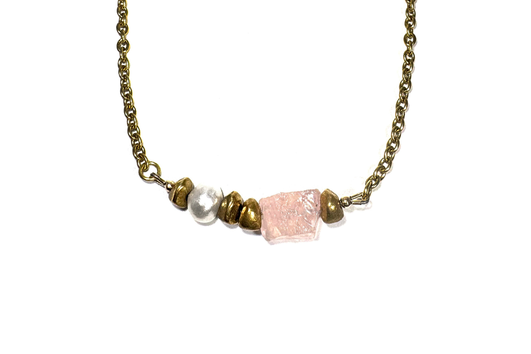 MERIDIAN: ROSE QUARTZ NECKLACE