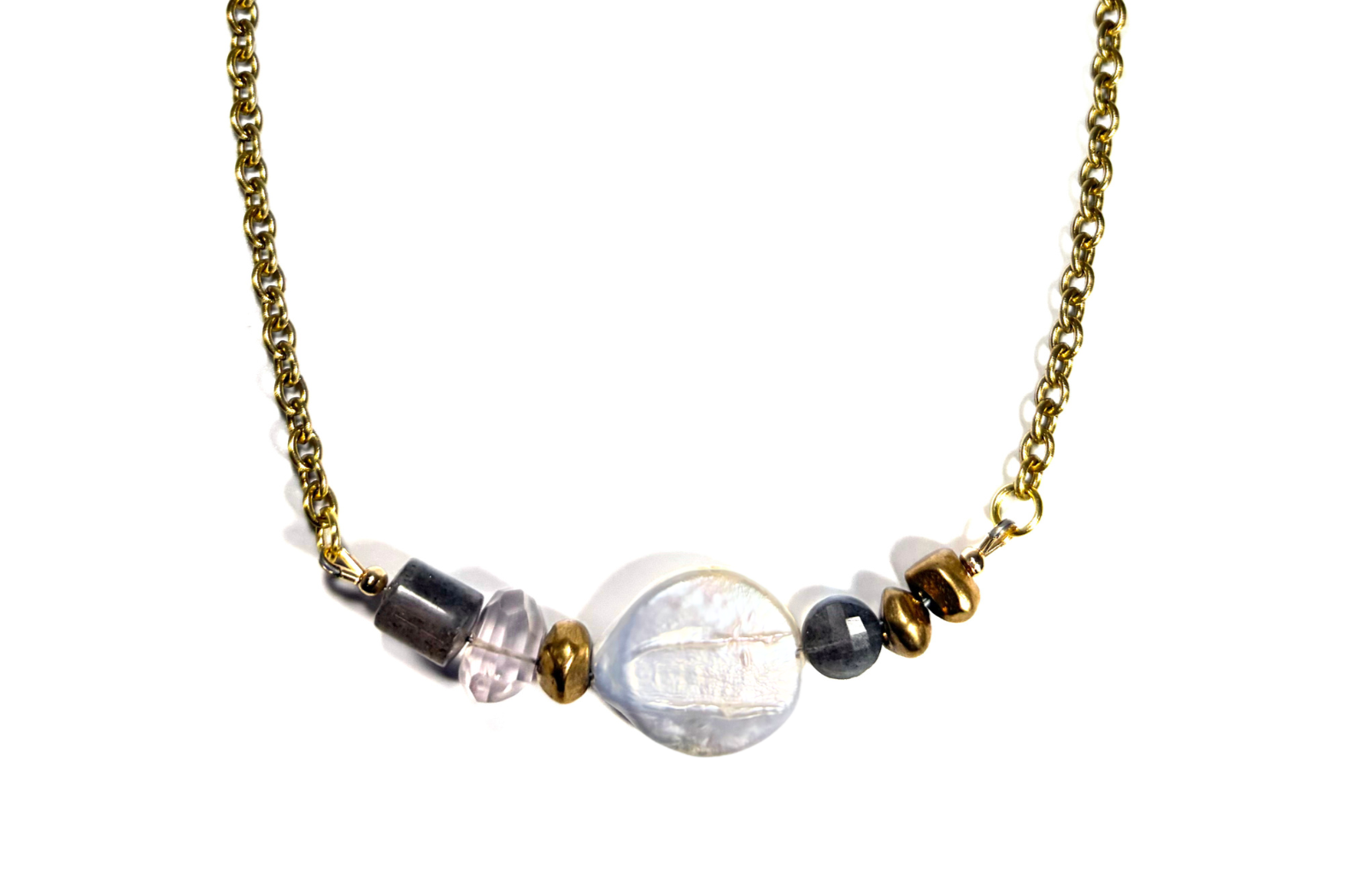 MERIDIAN: PEARL SUNRISE NECKLACE