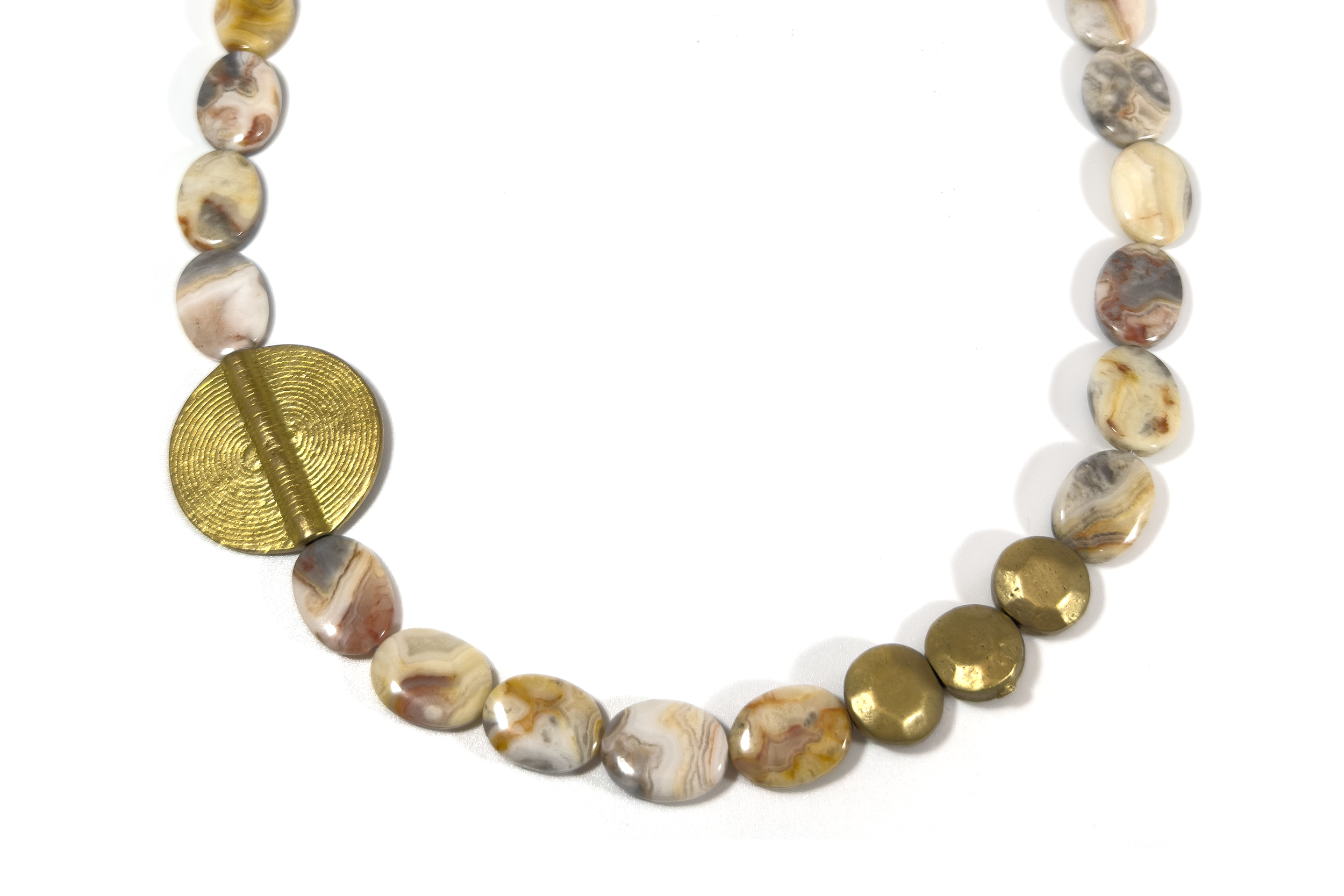 ORANGE JASPER & BRASS MEDALLION (LIMITED EDITION)