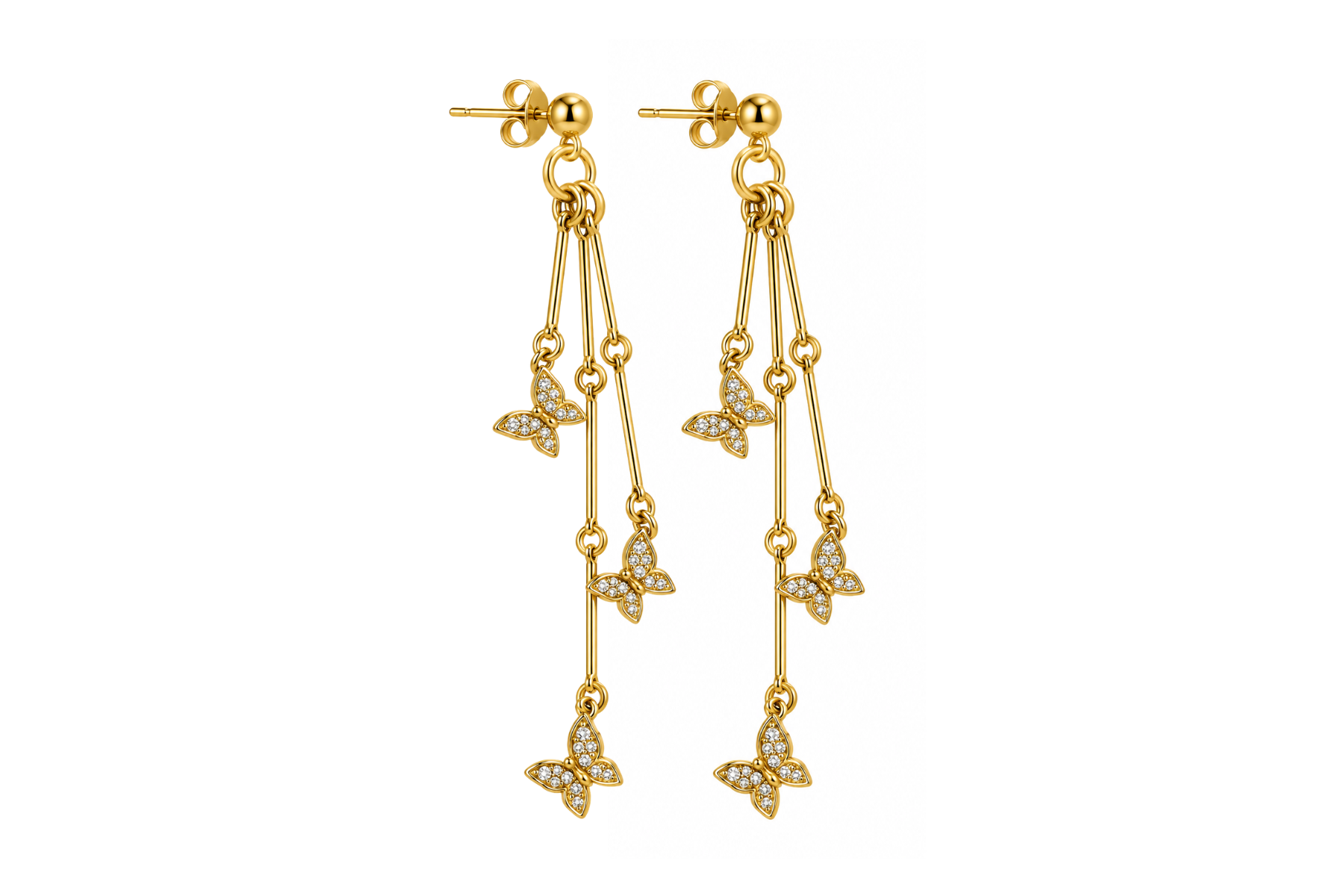 POST: BUTTERFLY KALEIDOSCOPE EARRINGS