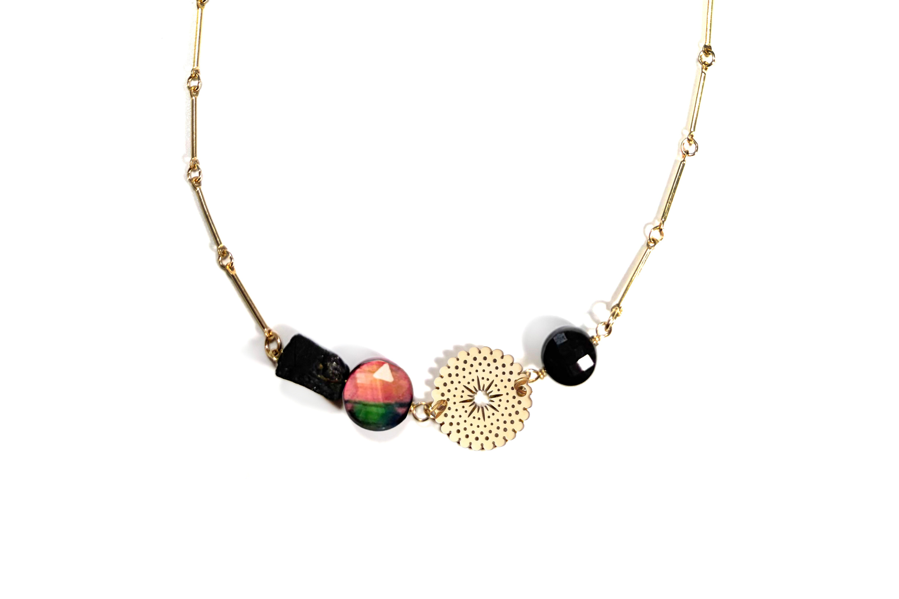 LIGHT & LUXE: RAINBOW TIGER'S EYE NECKLACE