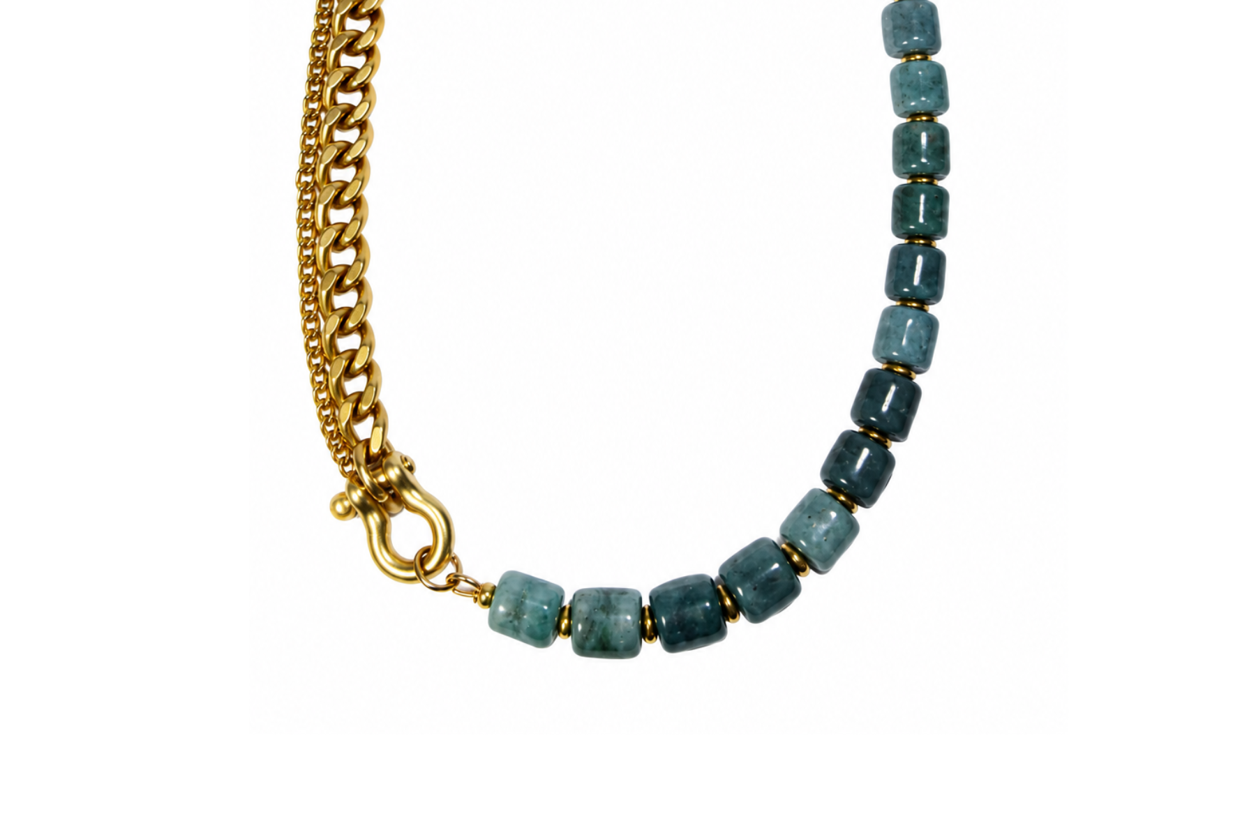 SHACKLE DUO: GUATEMALAN JADE NECKLACE