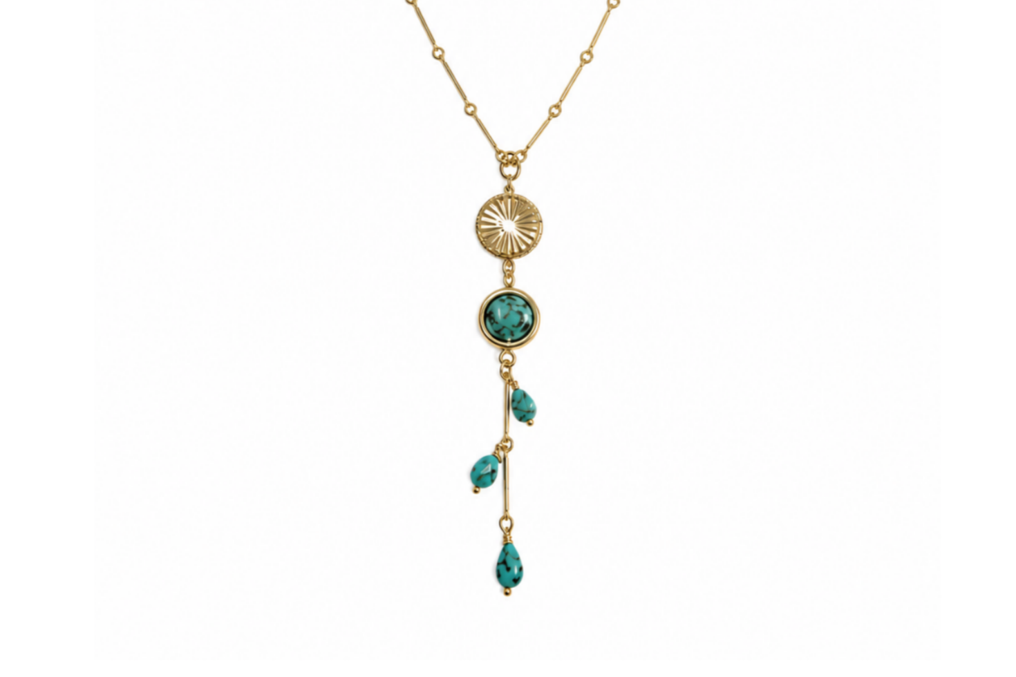 TURQUOISE SUNSET Y-NECKLACE