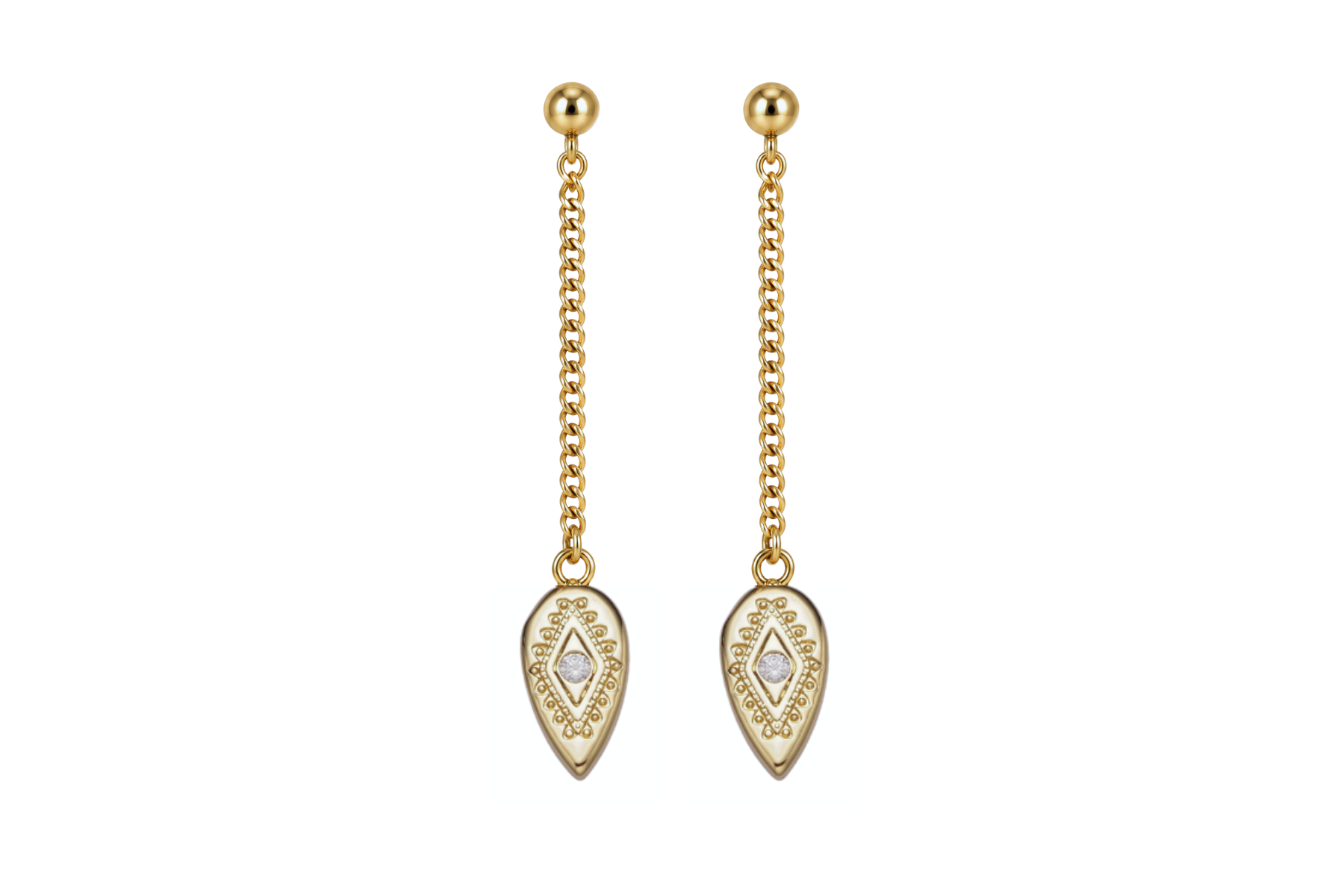 POST: PAISLEY TEAR DROP EARRINGS