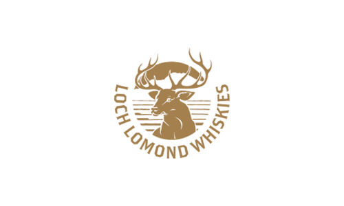 Logo of Loch Lomond group featuring a deer with antlers in the center and surrounding text.