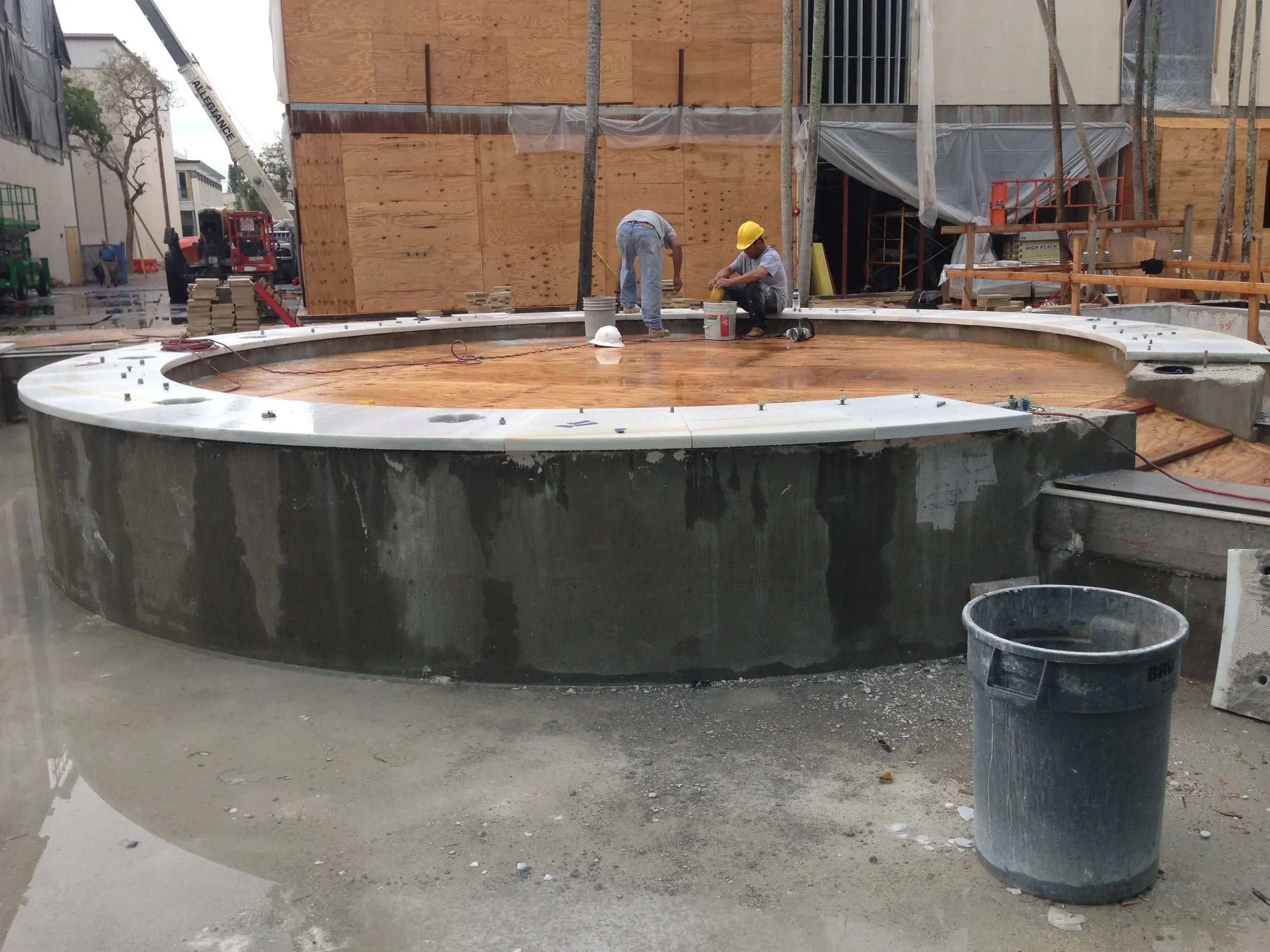  “The concrete plinth—engineered to anchor the dome securely and meet South Florida’s structural codes—is being installed as the first step in preparing the site for permanent placement.” 