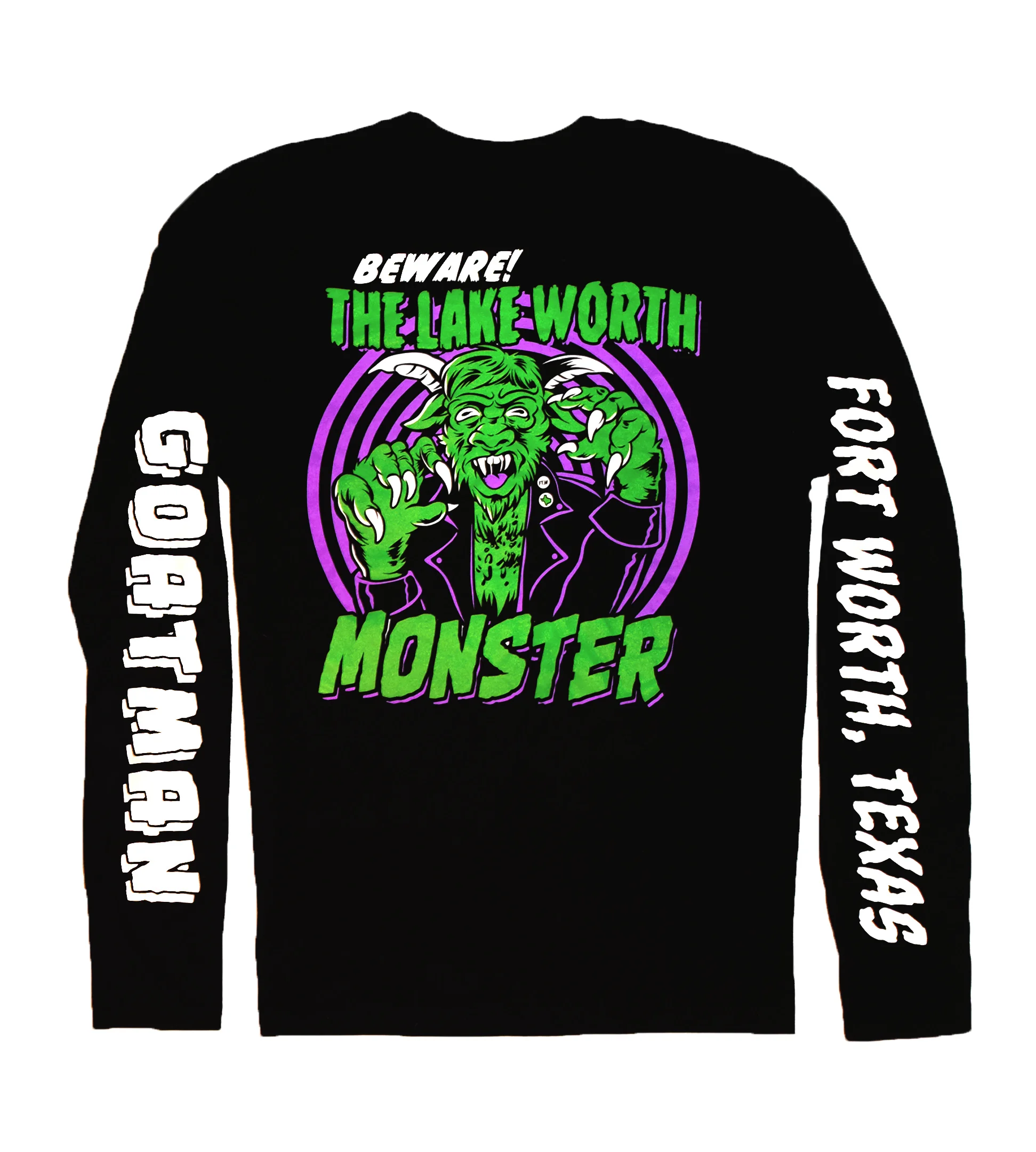 BEWARE! The Lake Worth Monster! 1969 - LS Tee Black