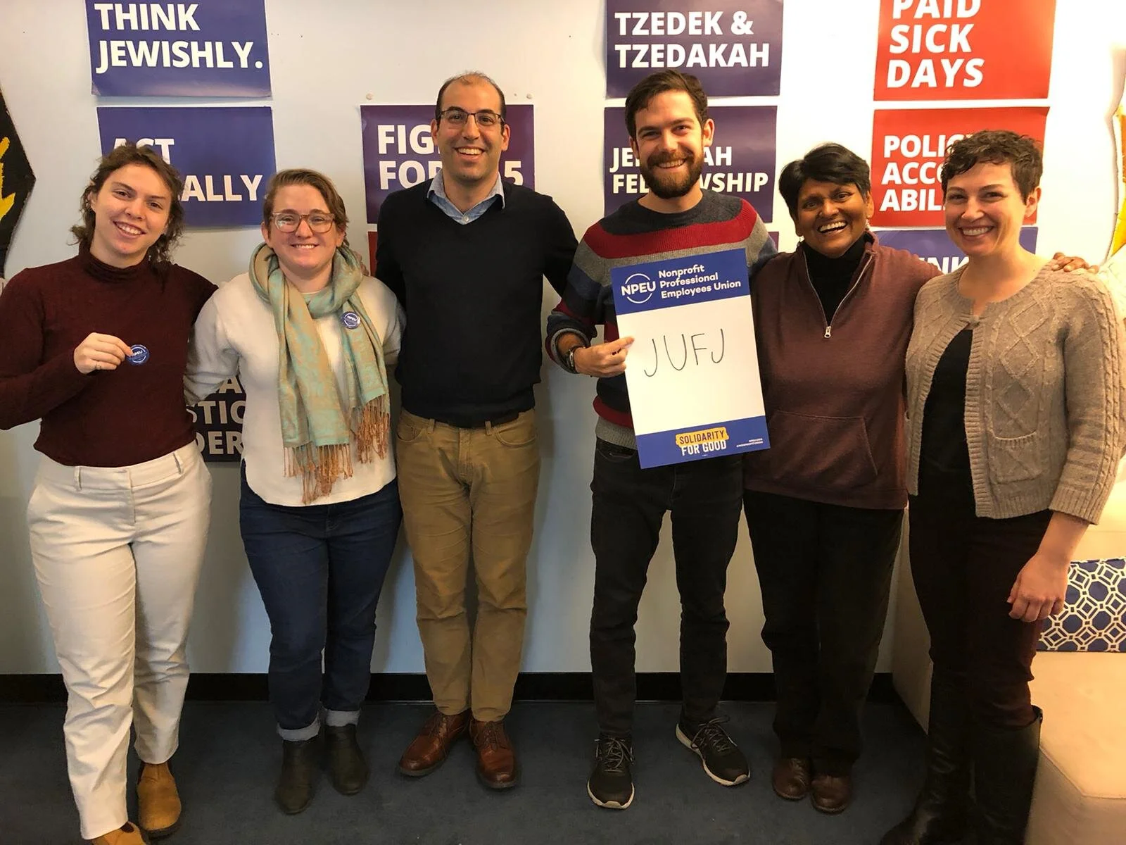 Jews United for Justice Unionizes with NPEU