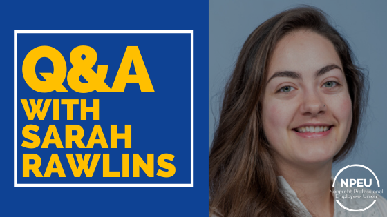 Q&amp;A with NPEU member Sarah Rawlins
