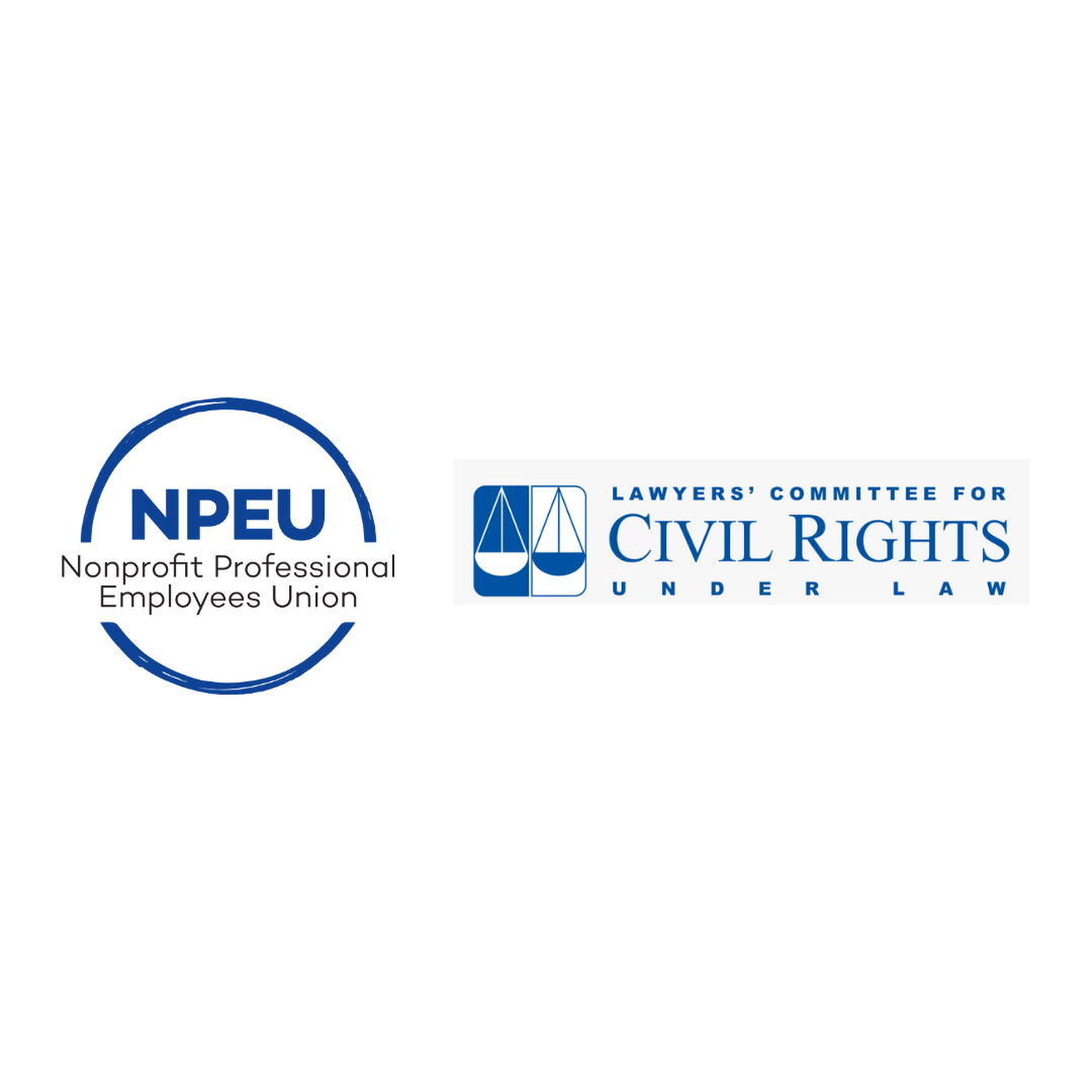 Lawyers’ Committee for Civil Rights Under Law and Nonprofit Professional Employees Union sign recognition process agreement