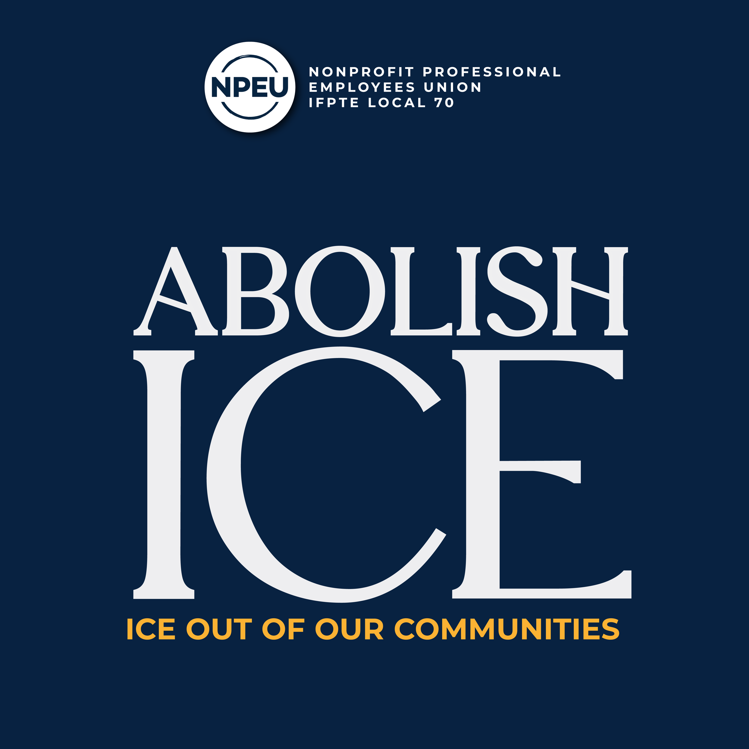 NPEU Officers Condemn ICE