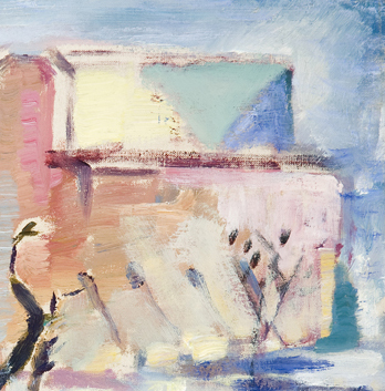 John Marin: # The Weehawken Sequence # February 3 – March 12, 2011 &lt;alt: Abstract painting with pink, green, blue&lt;/&gt;